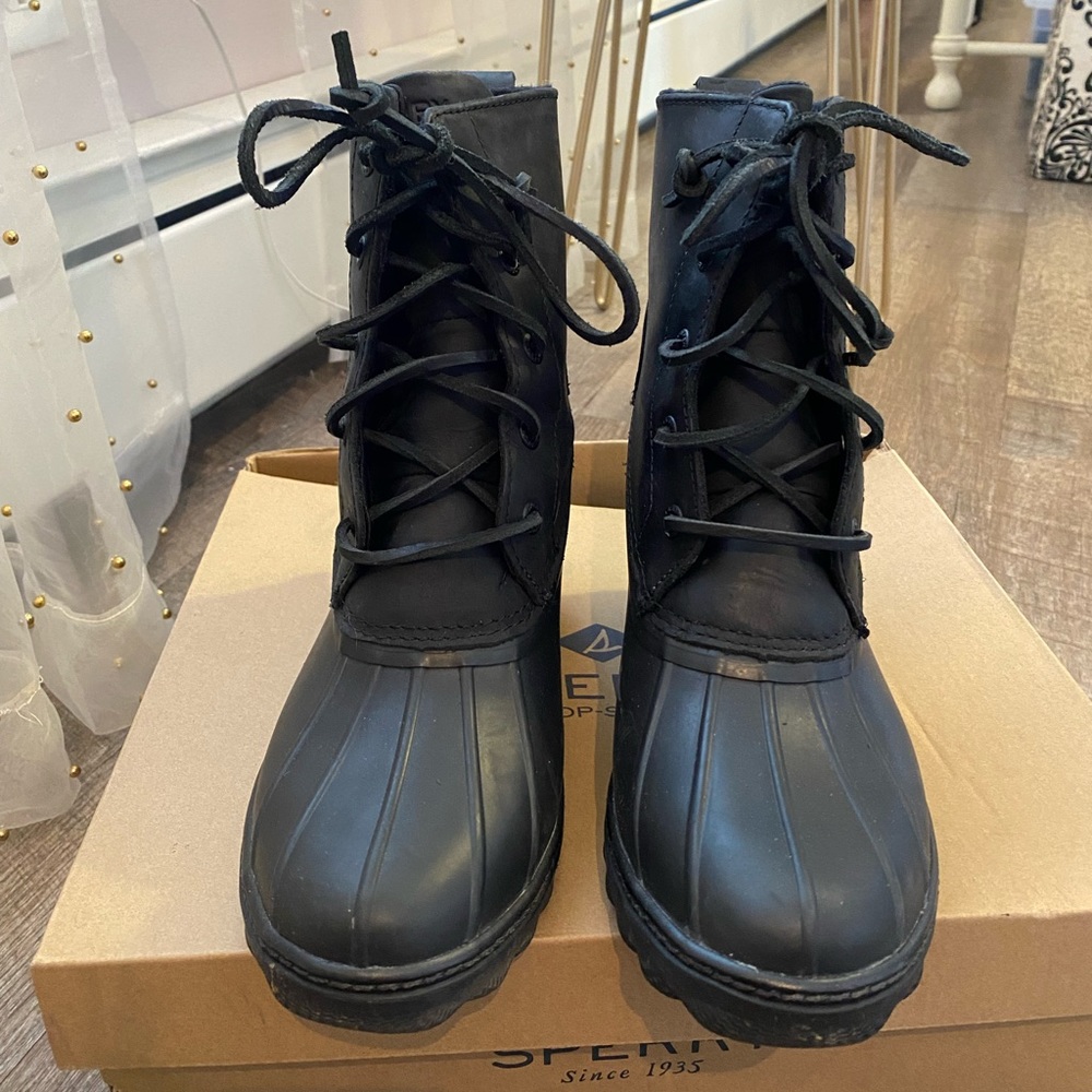 Sperry saltwater heel boots